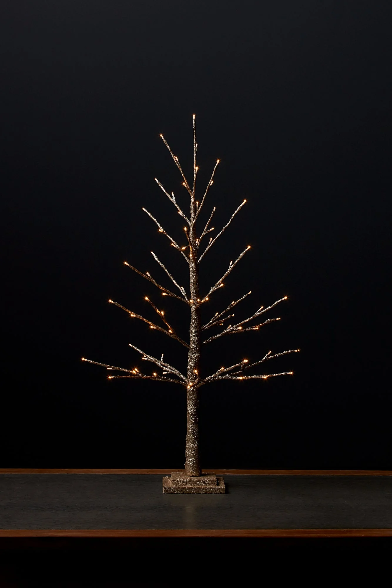 LED Lighted Gold Twig Tree 36"H - Image 2