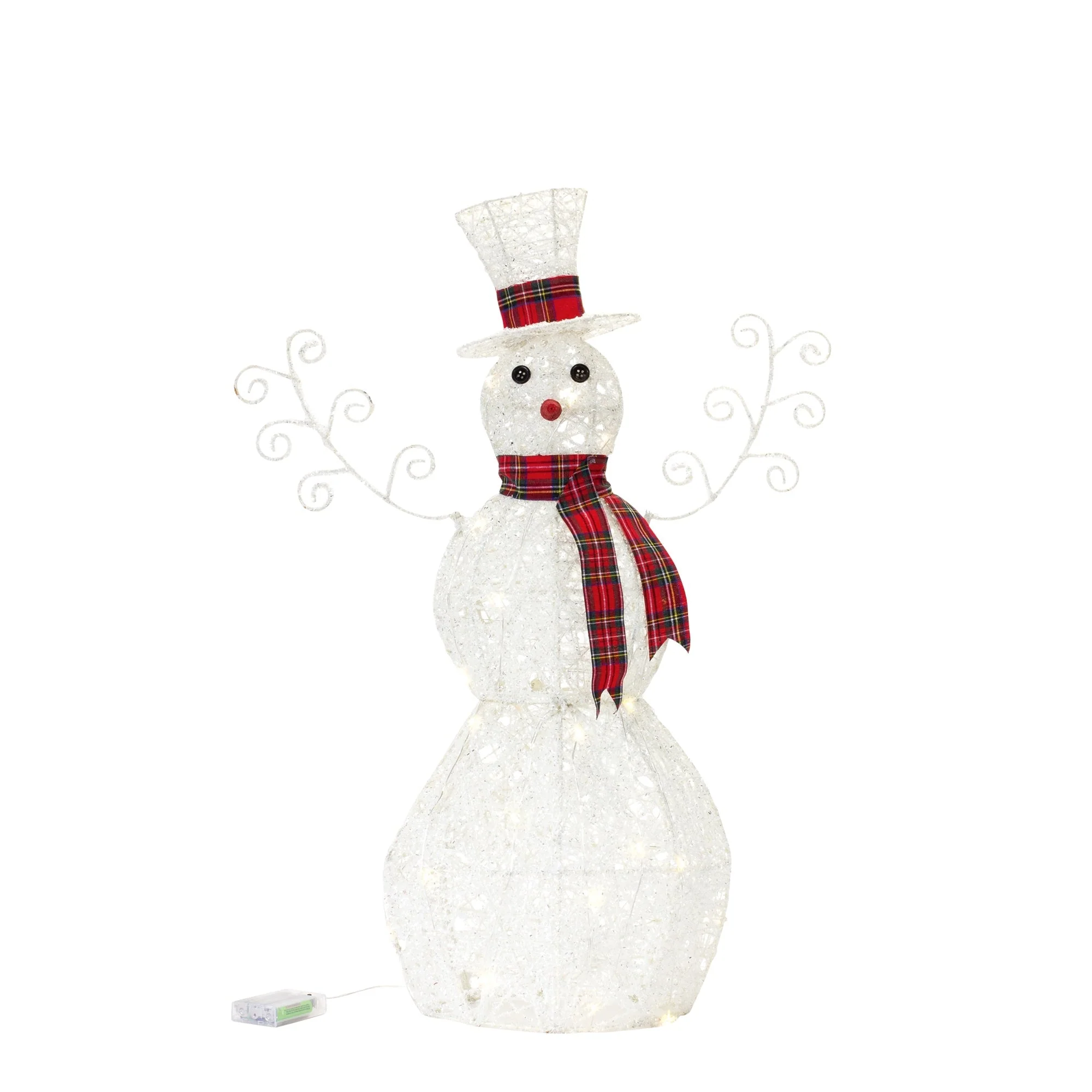 LED Lighted Snowman Decor (Set of 2) - Image 2