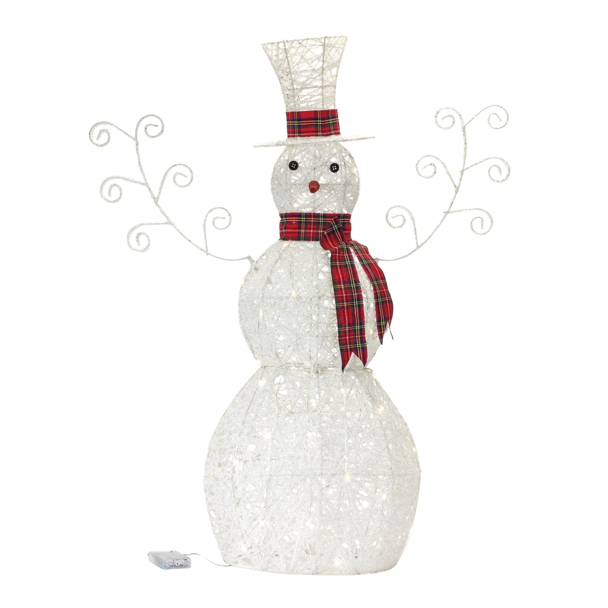 LED Lighted Snowman Decor (Set of 2) - Image 3