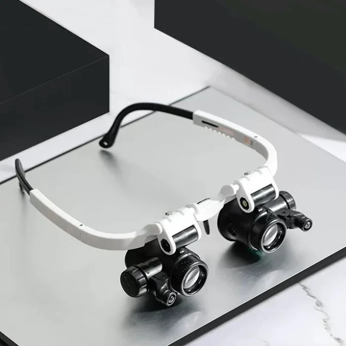 LED Magnifying Glasses 8X 15X 23X Adjustable Headband Magnifier - Image 2