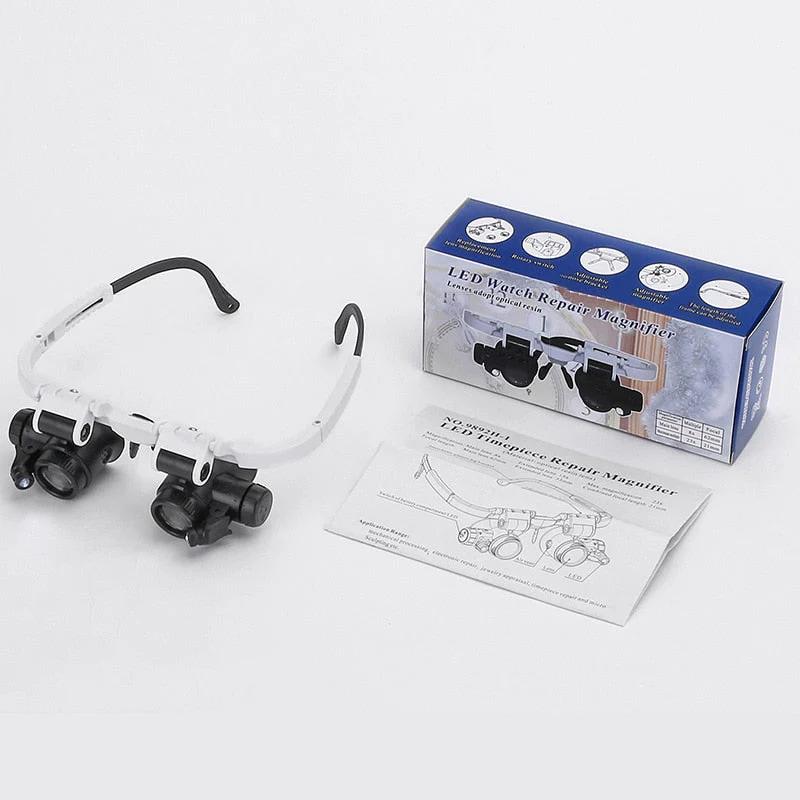 LED Magnifying Glasses 8X 15X 23X Adjustable Headband Magnifier - Image 6