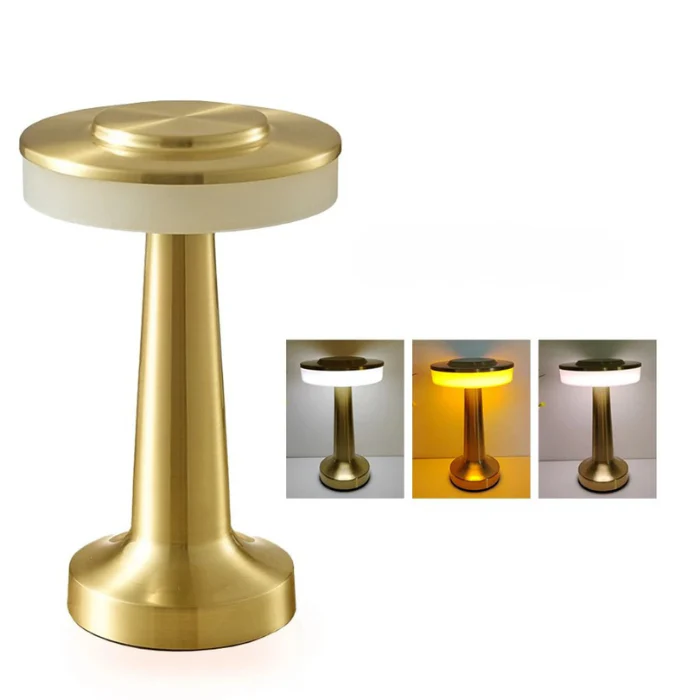LED Metal Touch Table Lamp Rechargeable Night Light for Bar Coffee Table Decor - Image 10