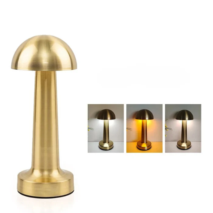 LED Metal Touch Table Lamp Rechargeable Night Light for Bar Coffee Table Decor - Image 8