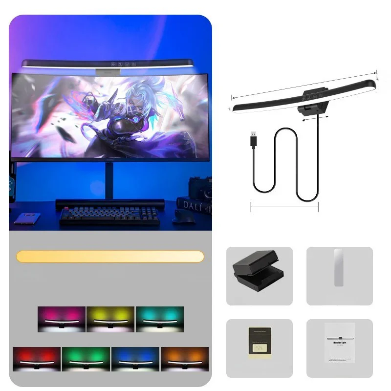 LED Monitor Light Bar USB Stepless Dimming Desk Lamp Screen Backlight Office - Image 15