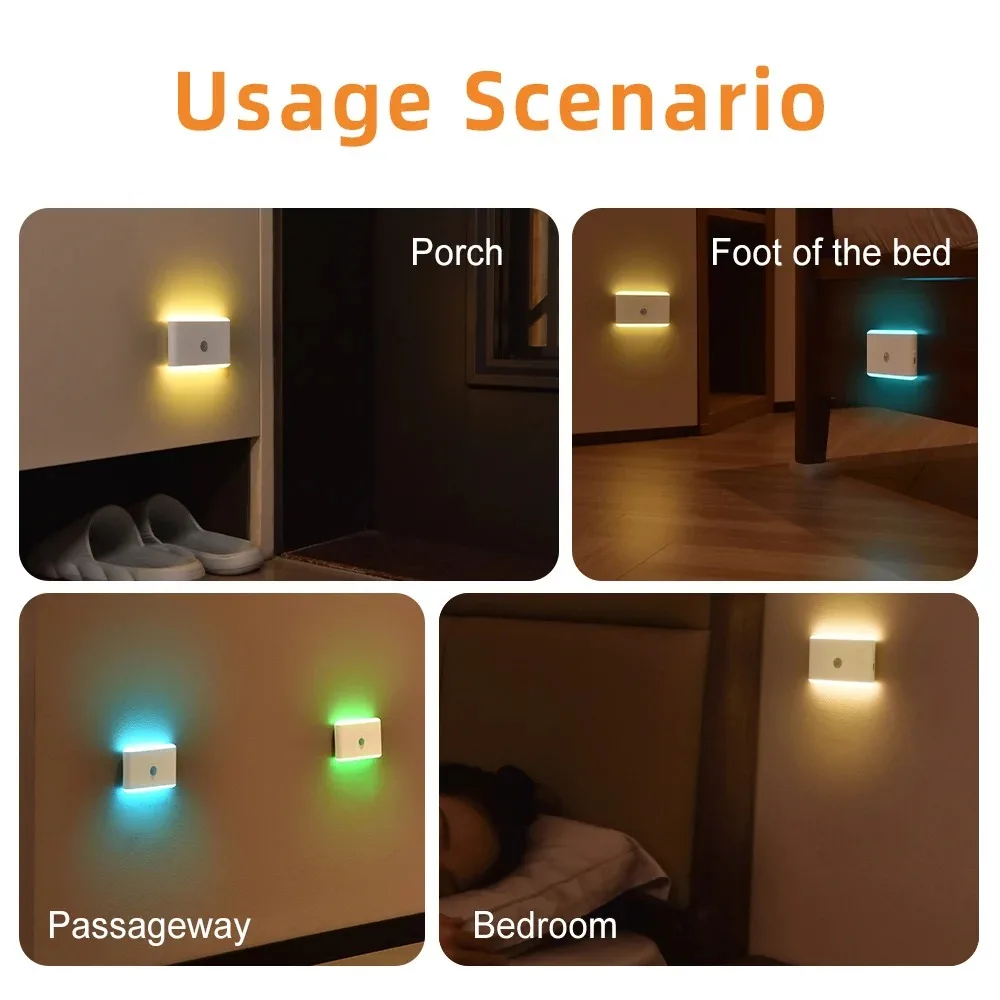 LED Motion Sensor Night Light Dimmable Battery Stair Cabinet Light for Bedroom - Image 5