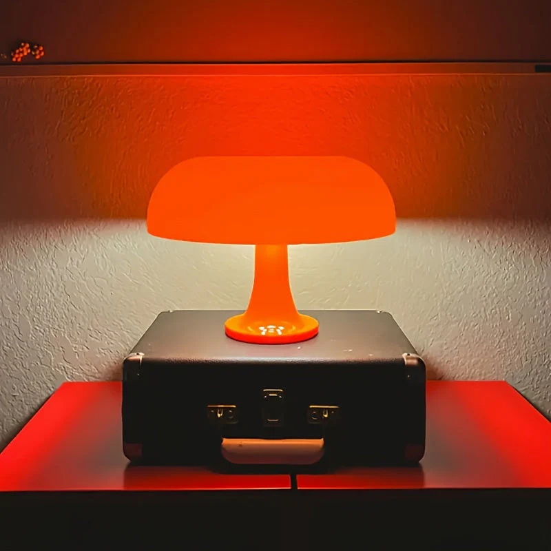 LED Mushroom Table Lamp Modern Bedside Light for Room Decor & Christmas Gift - Image 2