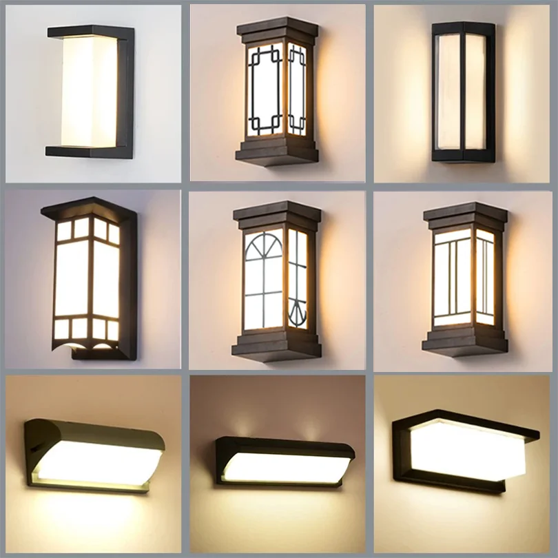 LED Outdoor Wall Light – IP66 Waterproof Motion Sensor Lamp for Porch & Garden