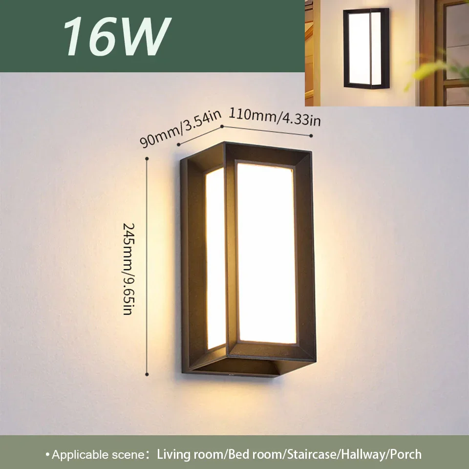 LED Outdoor Wall Light – IP66 Waterproof Motion Sensor Lamp for Porch & Garden - Image 14
