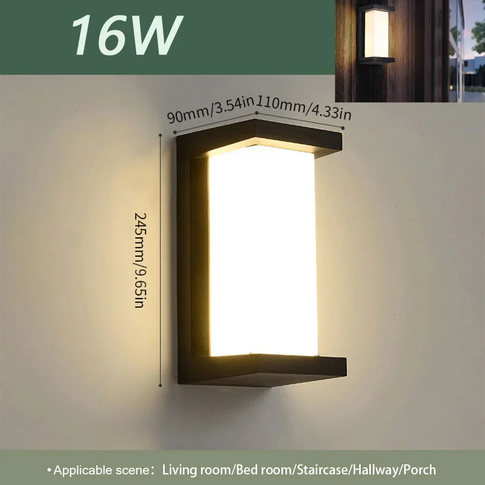 LED Outdoor Wall Light – IP66 Waterproof Motion Sensor Lamp for Porch & Garden - Image 16