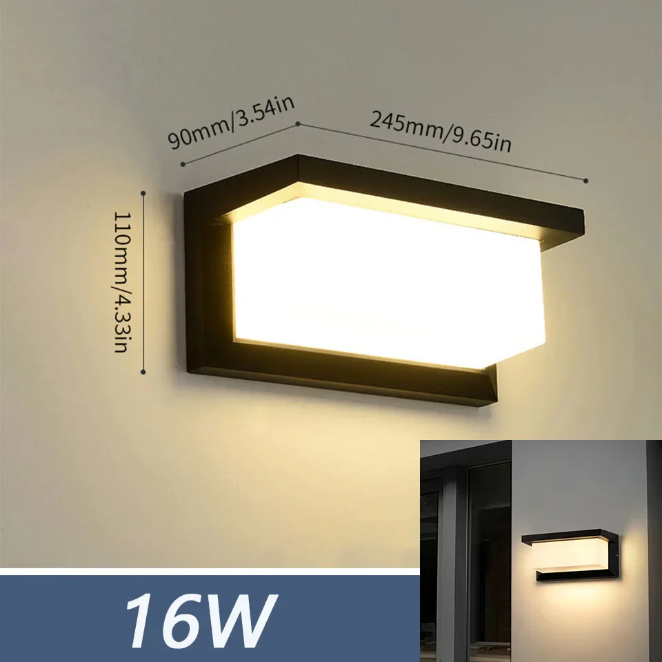 LED Outdoor Wall Light – IP66 Waterproof Motion Sensor Lamp for Porch & Garden - Image 17