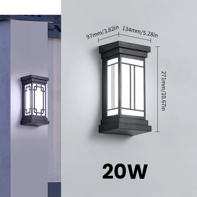 LED Outdoor Wall Light – IP66 Waterproof Motion Sensor Lamp for Porch & Garden - Image 18