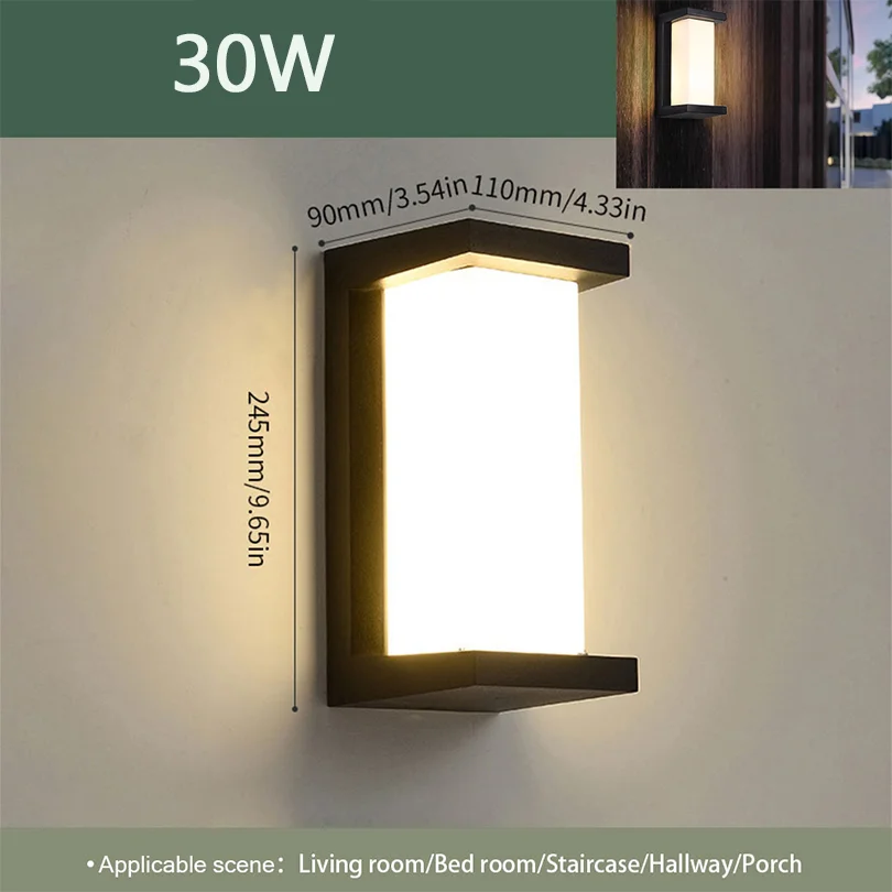 LED Outdoor Wall Light – IP66 Waterproof Motion Sensor Lamp for Porch & Garden - Image 20