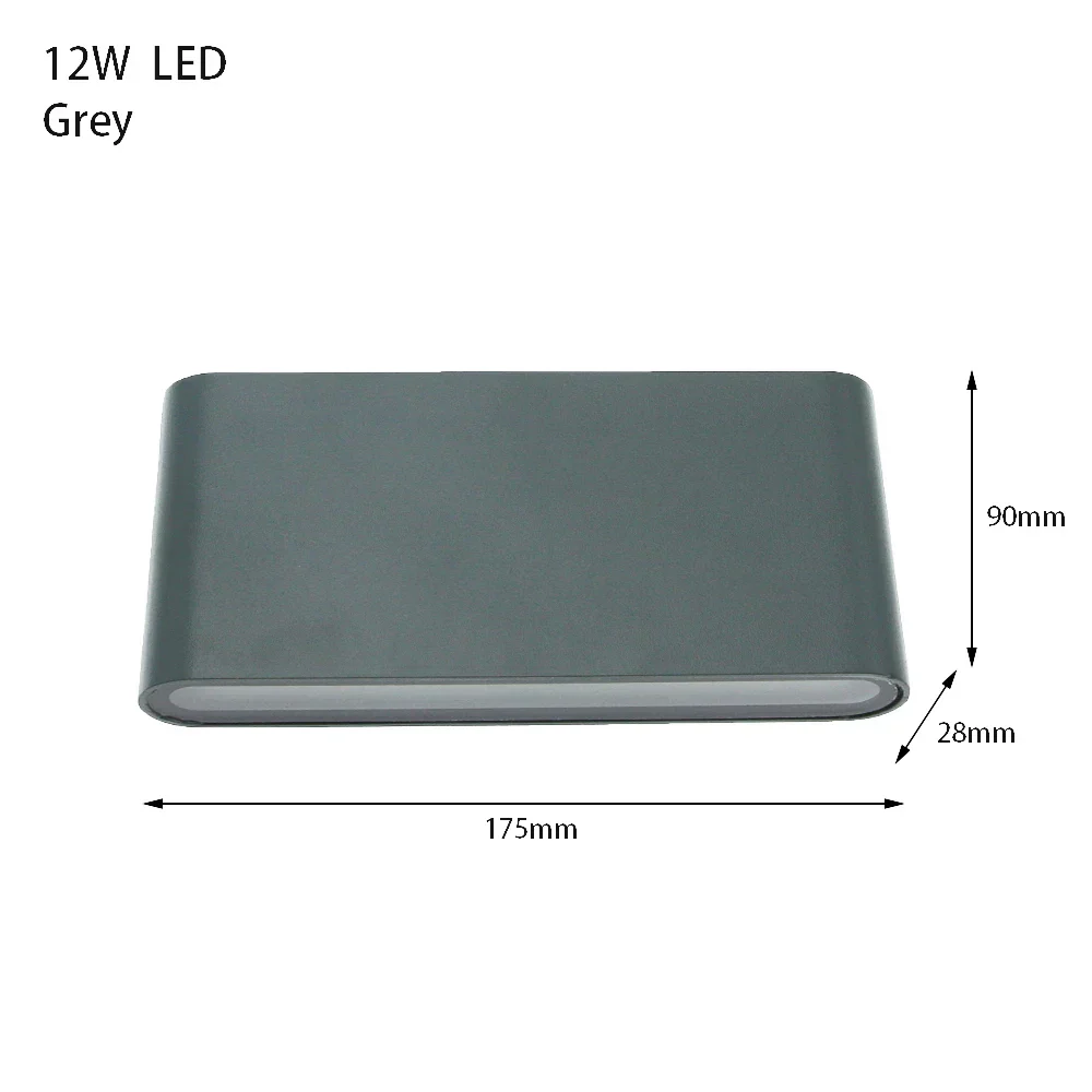 LED Outdoor Waterproof Wall Light – 6W 12W 24W Aluminum Sconce for Home & Patio - Image 10