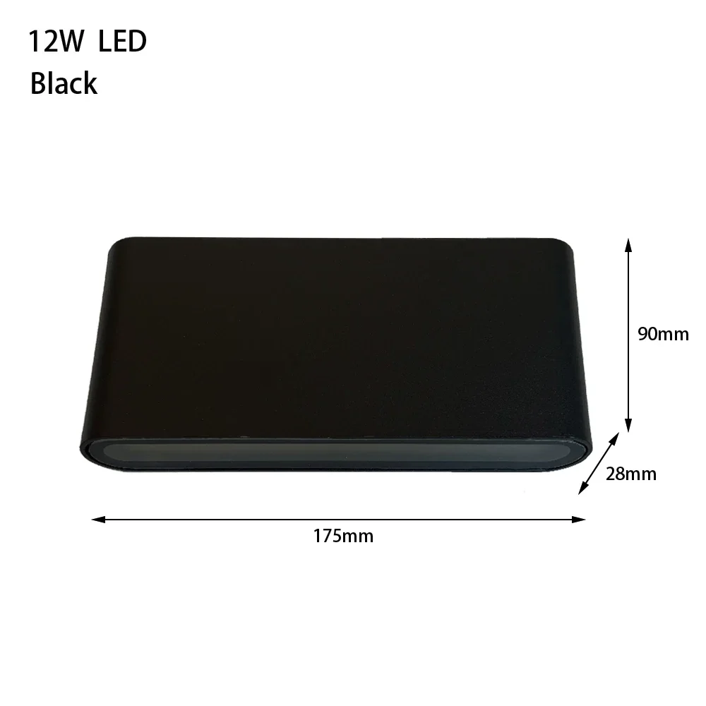 LED Outdoor Waterproof Wall Light – 6W 12W 24W Aluminum Sconce for Home & Patio - Image 8