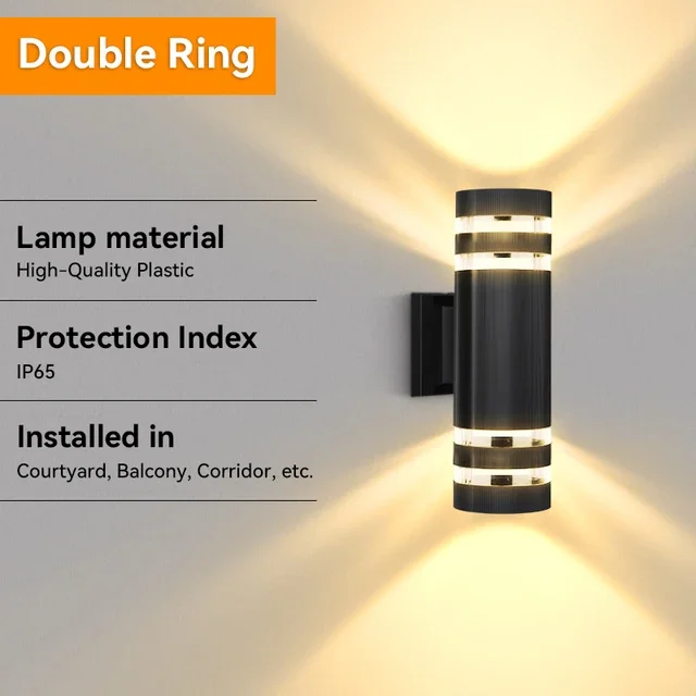 LED Outdoor Waterproof Wall Light Decor Socket External Stairs Fitter Holder E27 Lighting Bedroom Fixture Home Lamp Wall Street - Image 17