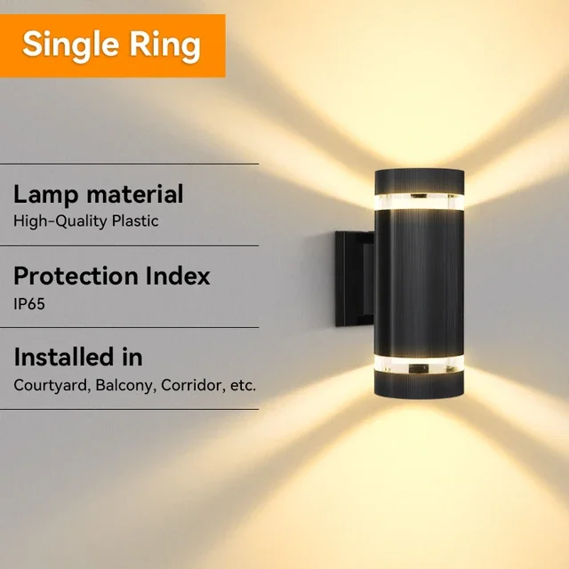 LED Outdoor Waterproof Wall Light Decor Socket External Stairs Fitter Holder E27 Lighting Bedroom Fixture Home Lamp Wall Street - Image 18