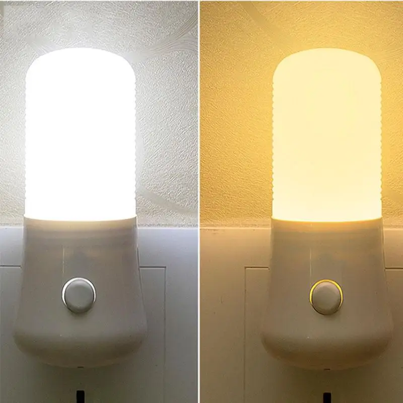 LED Plug In Night Light Warm White Wall Lamp for Kids Bedroom Hallway Stairs - Image 7