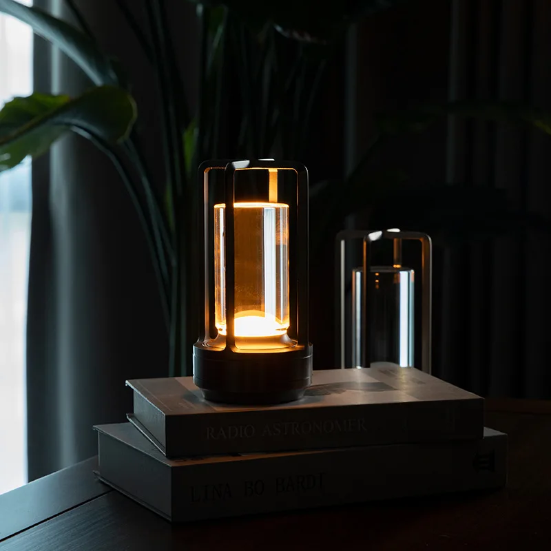 LED Rechargeable Touch Table Lamp Crystal Aluminum Night Light for Home & Restaurant - Image 3