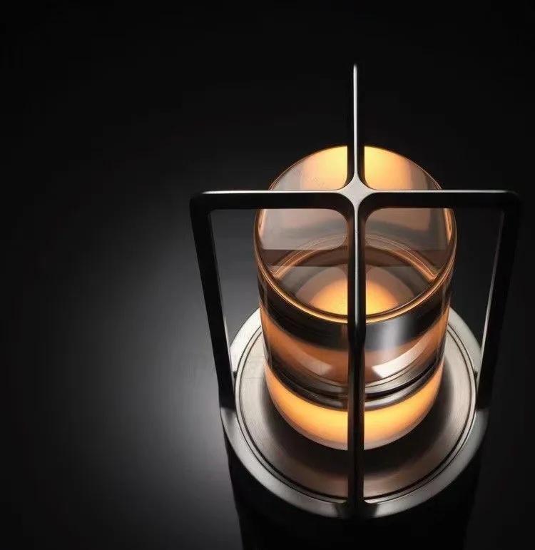 LED Rechargeable Touch Table Lamp Crystal Aluminum Night Light for Home & Restaurant - Image 4