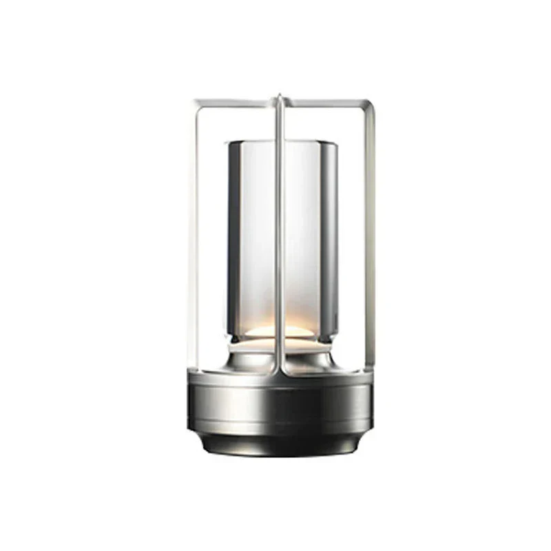 LED Rechargeable Touch Table Lamp Crystal Aluminum Night Light for Home & Restaurant - Image 7