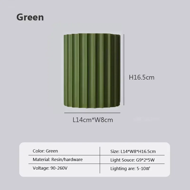 LED Resin Wall Lamp – G9 Decorative Light for Bedroom, Hallway & Living Room - Image 13