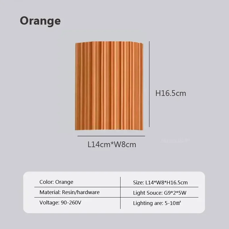 LED Resin Wall Lamp – G9 Decorative Light for Bedroom, Hallway & Living Room - Image 14