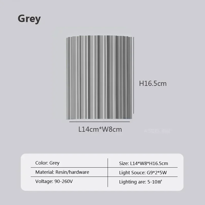 LED Resin Wall Lamp – G9 Decorative Light for Bedroom, Hallway & Living Room - Image 15