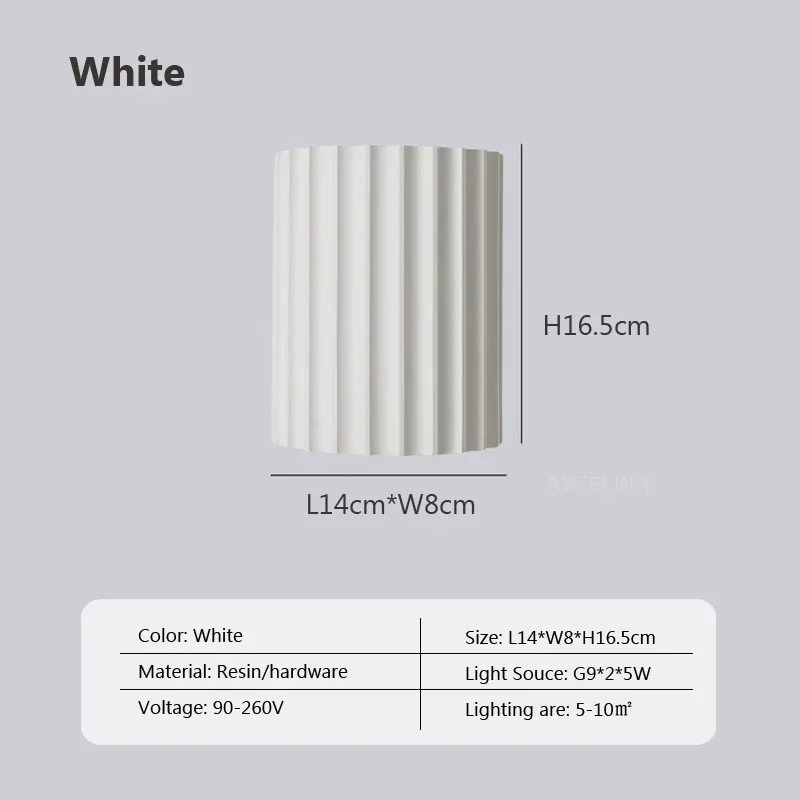 LED Resin Wall Lamp – G9 Decorative Light for Bedroom, Hallway & Living Room - Image 16