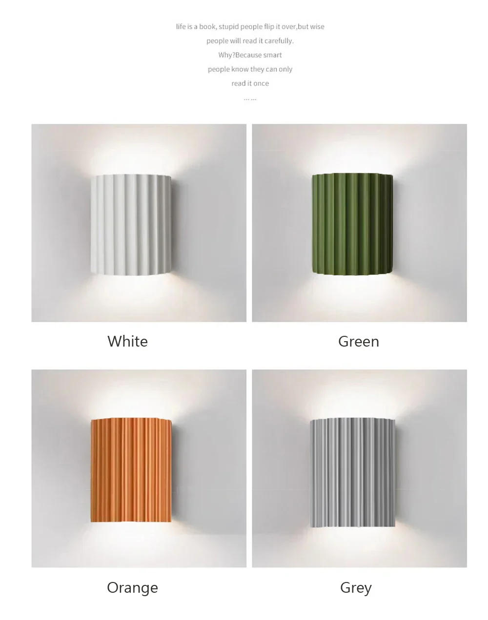 LED Resin Wall Lamp – G9 Decorative Light for Bedroom, Hallway & Living Room - Image 7