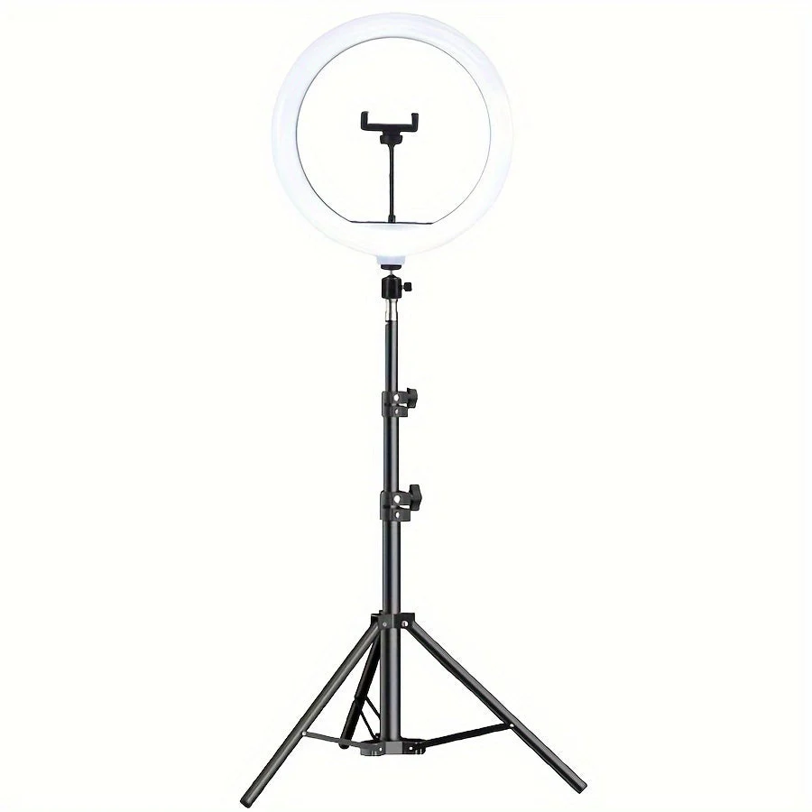 LED Ring Light with Tripod and Phone Holder USB Selfie Video Light 26cm - Image 2