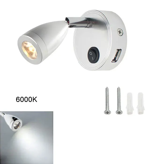 LED RV Reading Light 12V/24V with USB Port – Camper, Boat, Trailer Interior Lamp - Image 10