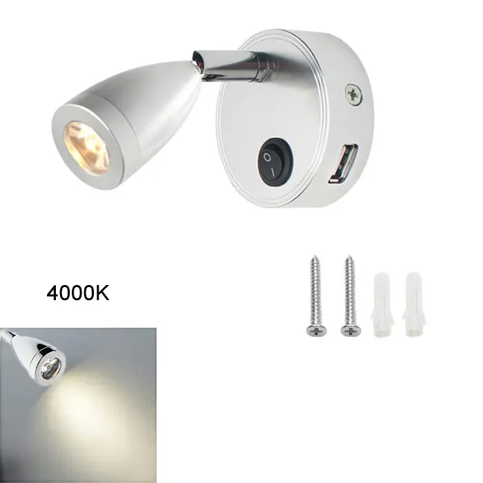 LED RV Reading Light 12V/24V with USB Port – Camper, Boat, Trailer Interior Lamp - Image 11