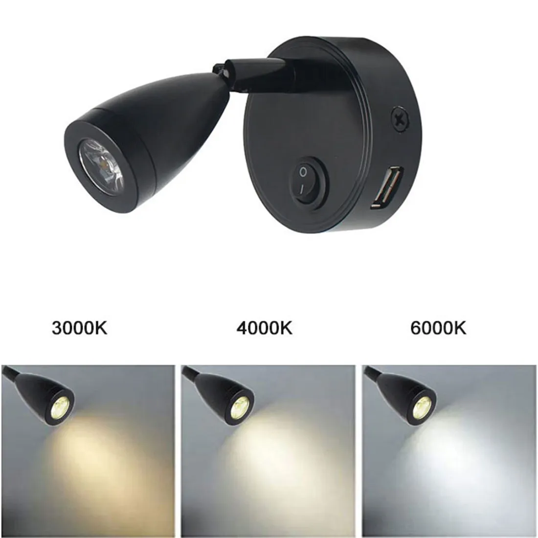 LED RV Reading Light 12V/24V with USB Port – Camper, Boat, Trailer Interior Lamp - Image 5