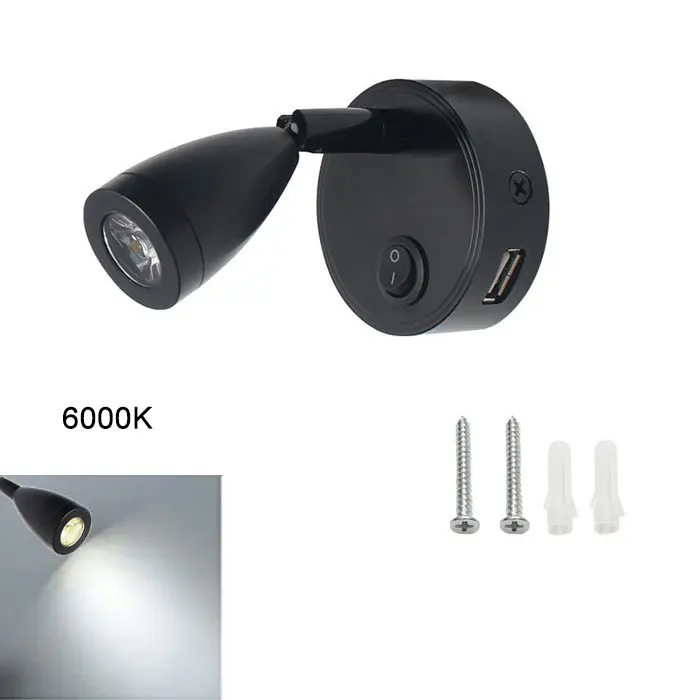 LED RV Reading Light 12V/24V with USB Port – Camper, Boat, Trailer Interior Lamp - Image 8