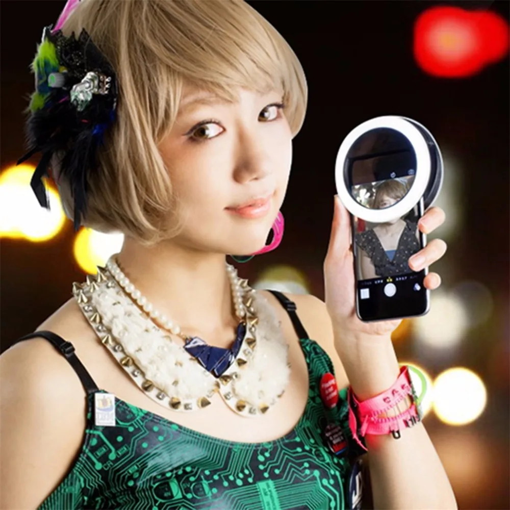LED Selfie Ring Light Clip-On Phone Fill Light 36 LED Portable Video Lighting Lamp - Image 2