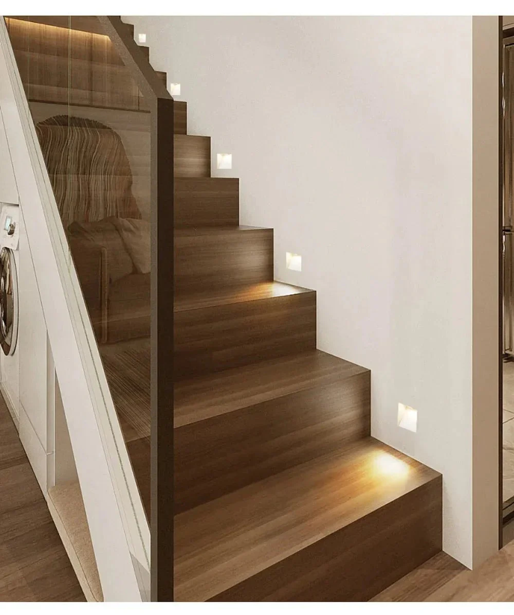 LED Stair Light with Motion Sensor Recessed Wall Step Light 110-240V - Image 7