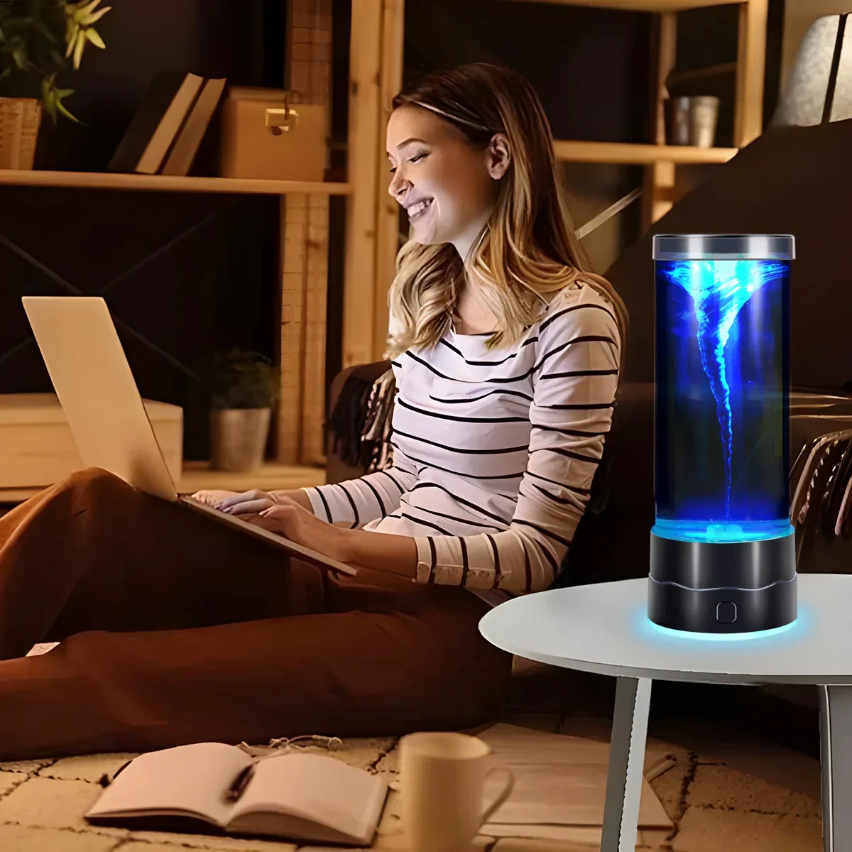 LED Tornado Night Light USB Multi-Color Changing Atmosphere Lamp for Kids Home - Image 2