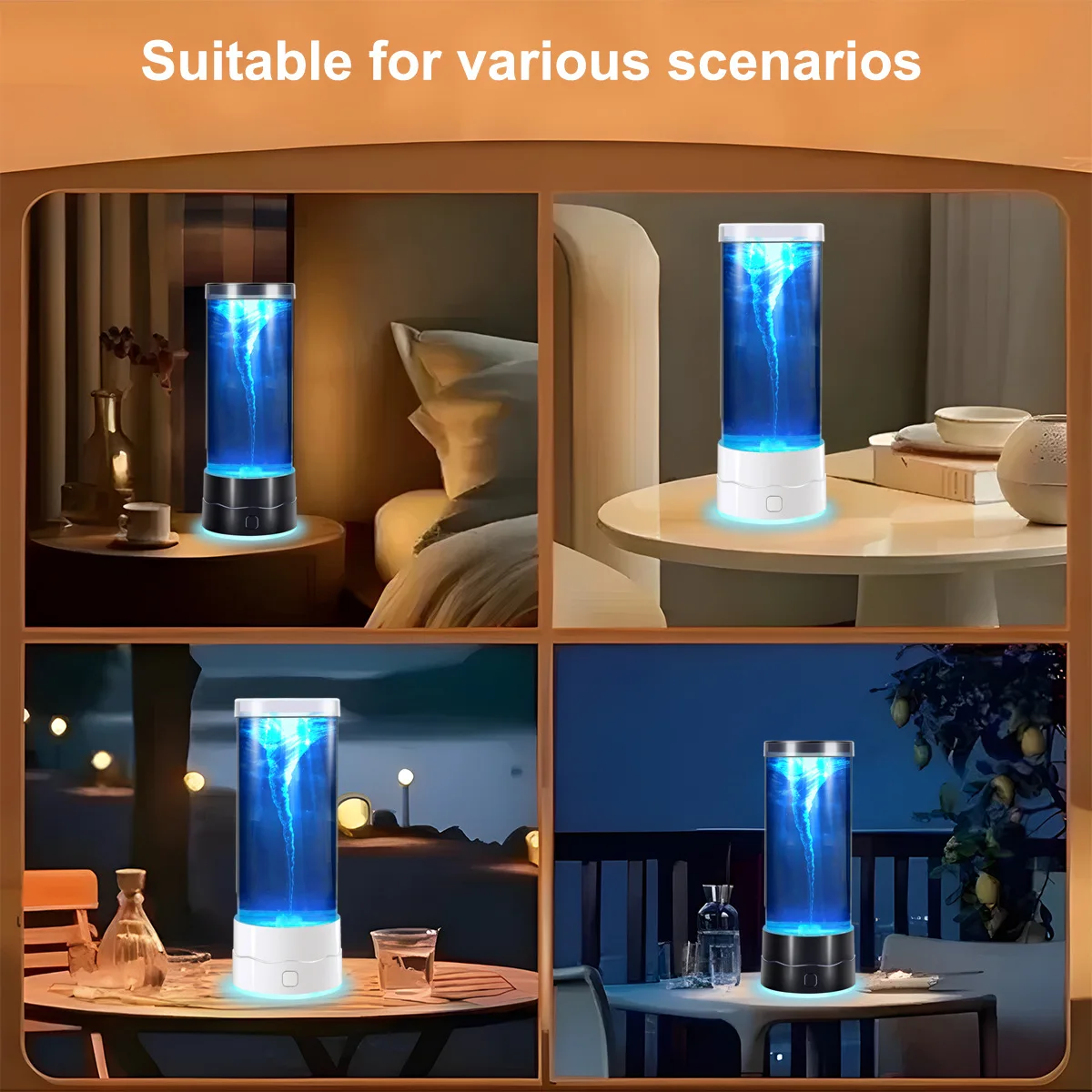 LED Tornado Night Light USB Multi-Color Changing Atmosphere Lamp for Kids Home - Image 3