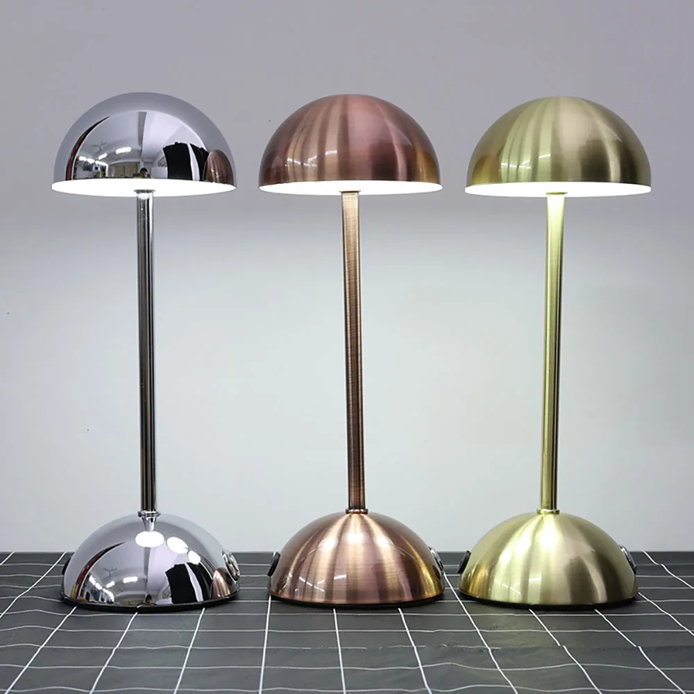 LED Touch Table Lamp 3-Color USB Charging Night Light Desk Lamp for Bar Room