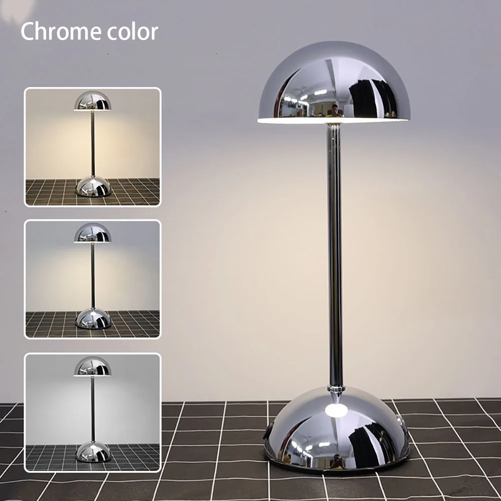 LED Touch Table Lamp 3-Color USB Charging Night Light Desk Lamp for Bar Room - Image 2