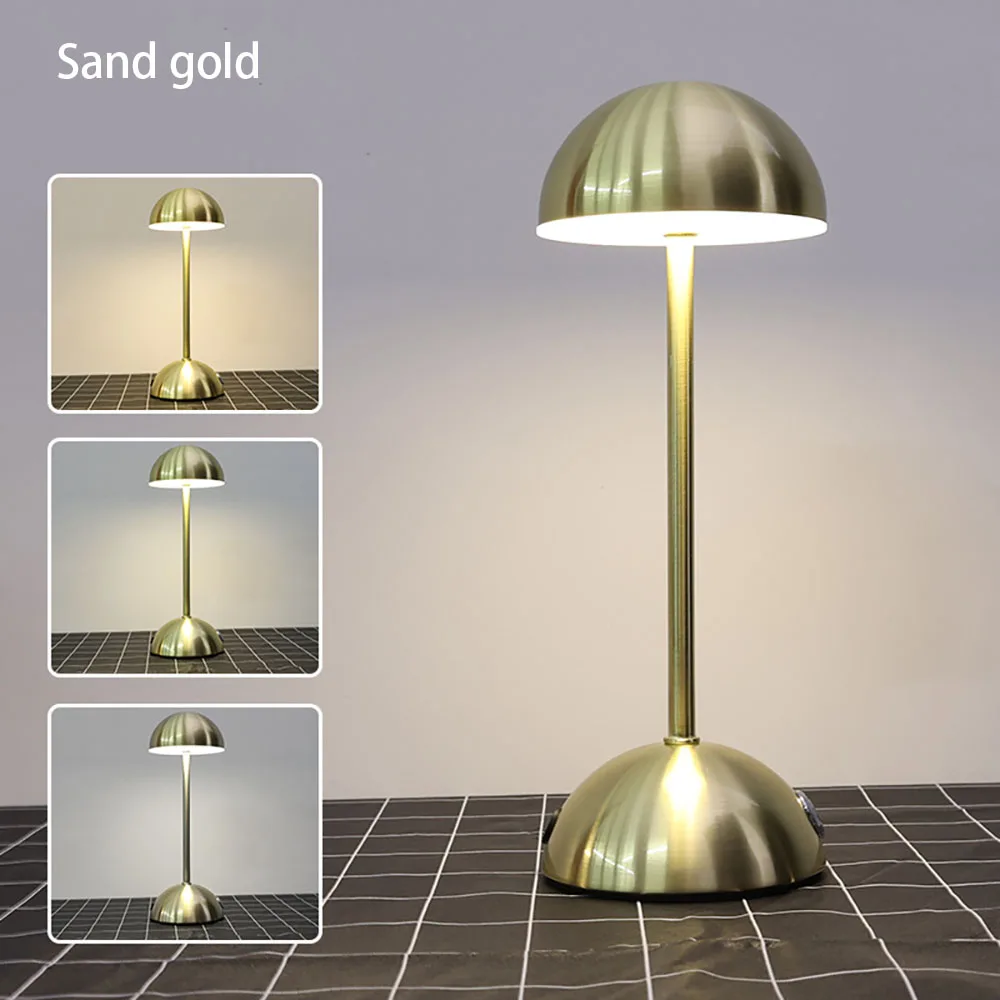 LED Touch Table Lamp 3-Color USB Charging Night Light Desk Lamp for Bar Room - Image 7