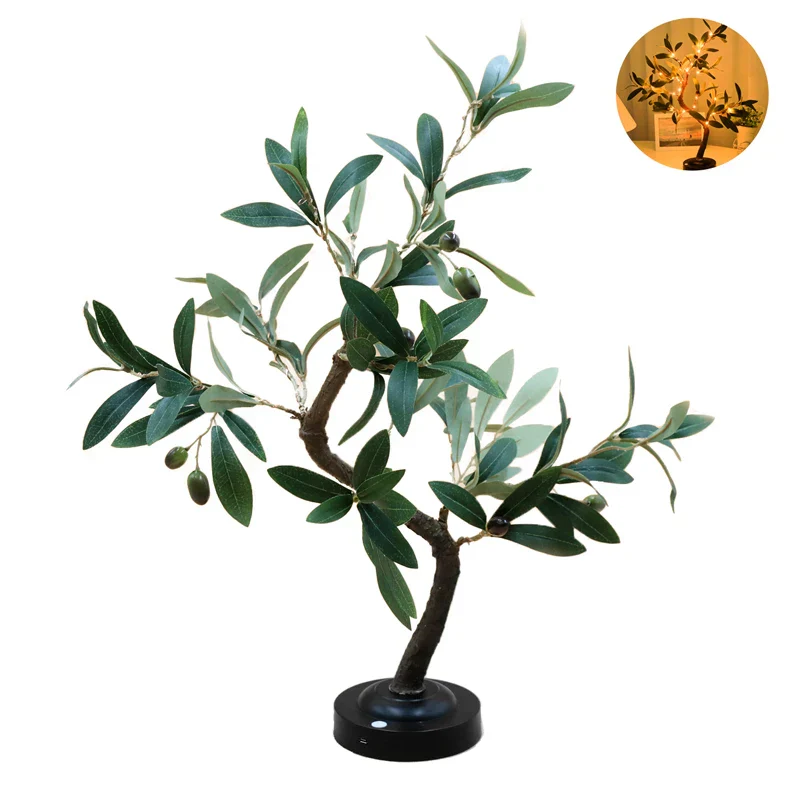 LED Tree Lights Green Battery Table Lamp Indoor Outdoor Bedroom Living Room Decor - Image 7