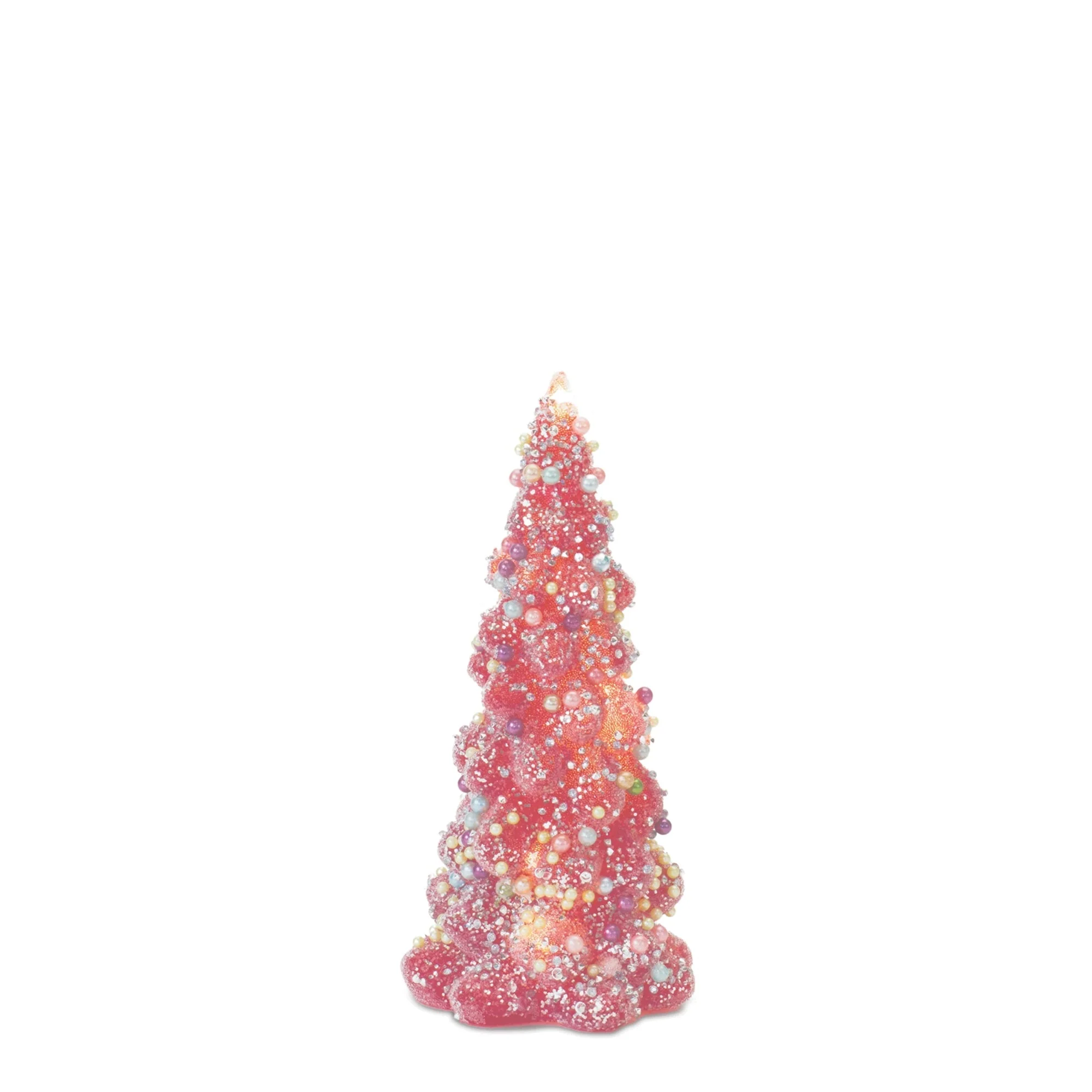 LED Tree with Rainbow Pearl Ornaments (Set of 3) - Image 4
