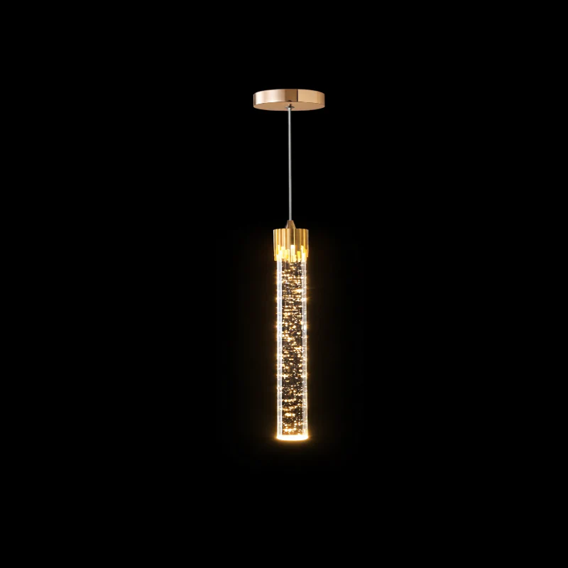 LED Water Drop Bubble Pendant Light Crystal Hanging Lamp Bedroom Dining Decor - Image 17