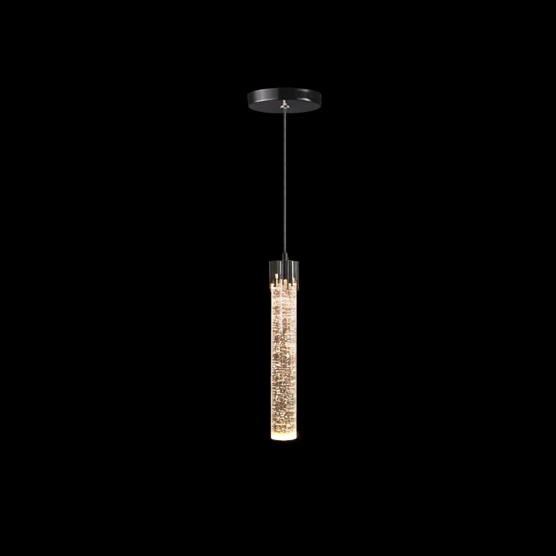 LED Water Drop Bubble Pendant Light Crystal Hanging Lamp Bedroom Dining Decor - Image 18