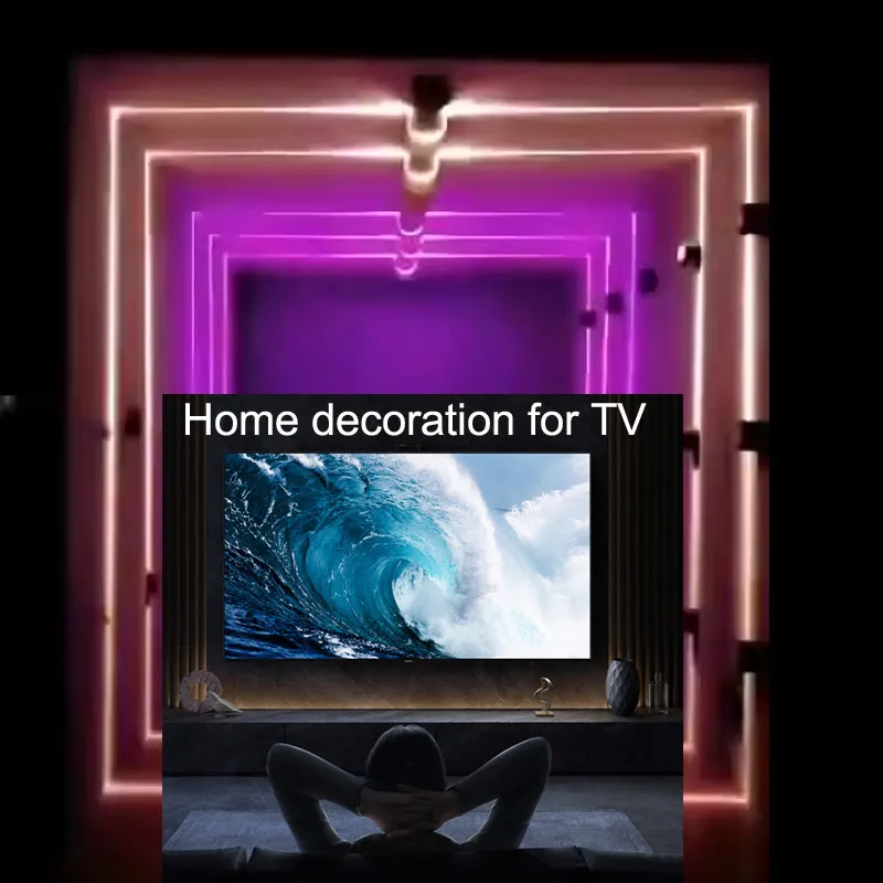 LED Window Outline Light IP67 Outdoor Indoor Door Frame Wall TV Decor Lamp - Image 3