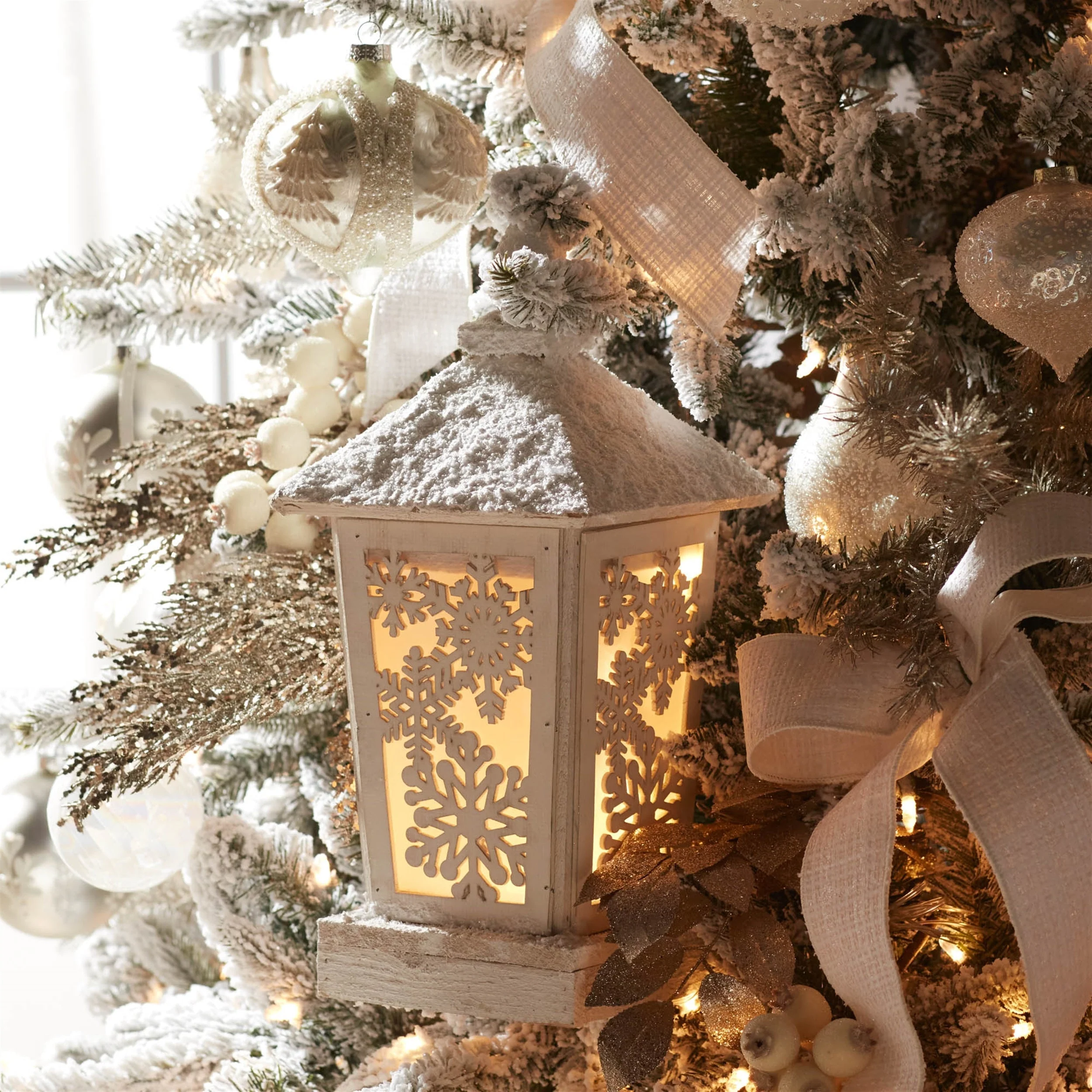 LED Winter Lantern 16.5"H - Image 2