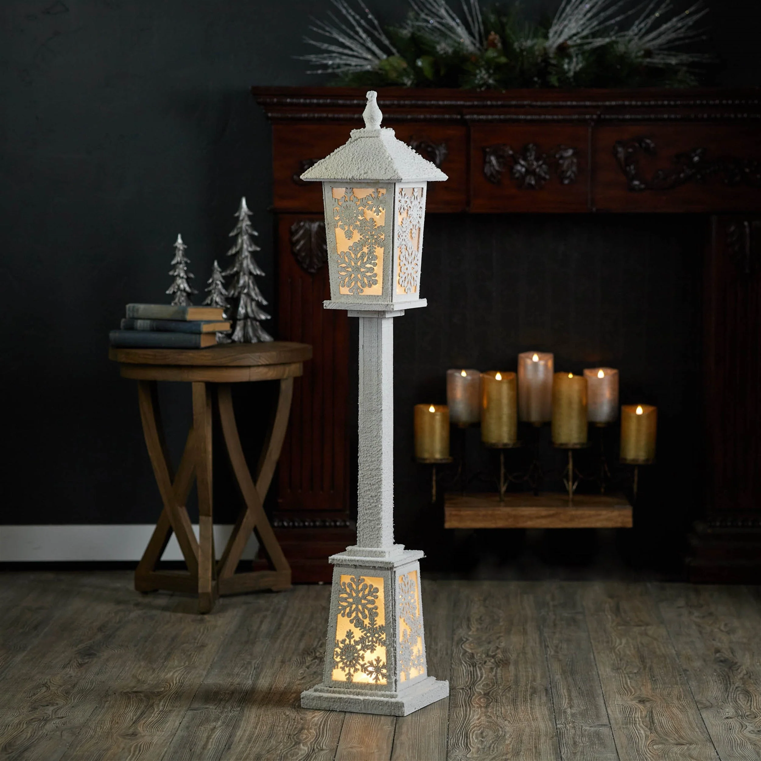 LED Winter Lantern Post 48"H - Image 2