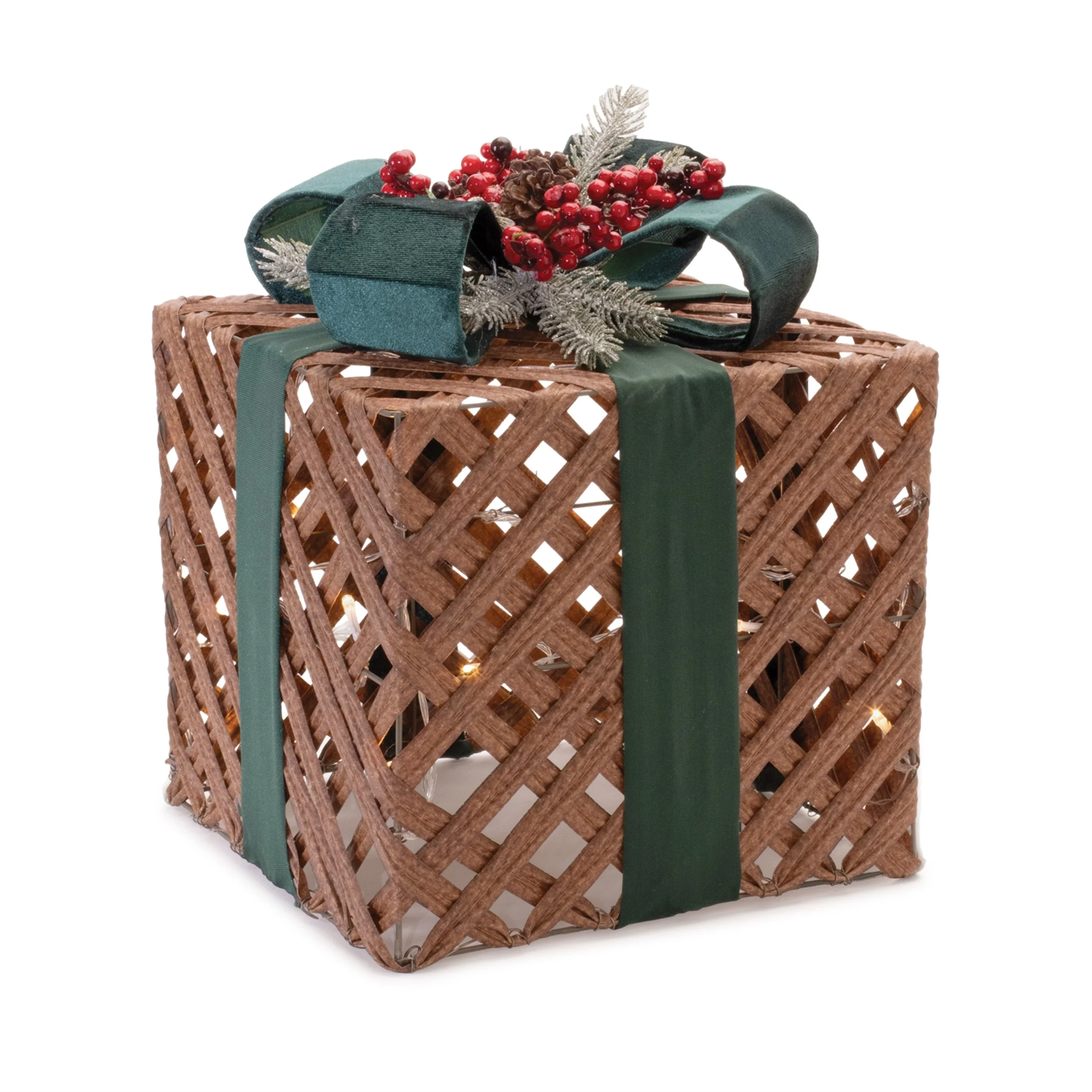 LED Woven Packages with Bow Arrangement (Set of 3) - Image 3