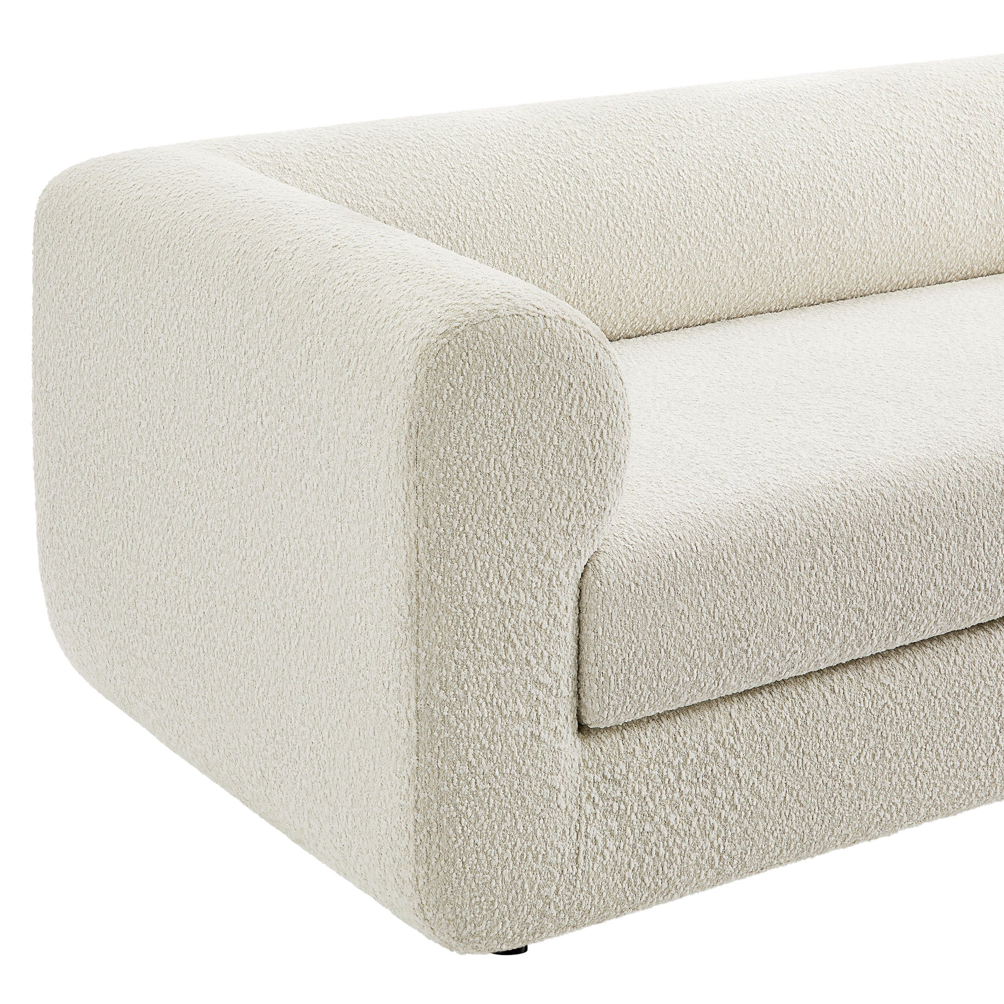 Leif 89" Boucle Upholstered Sofa by Modway - Image 7